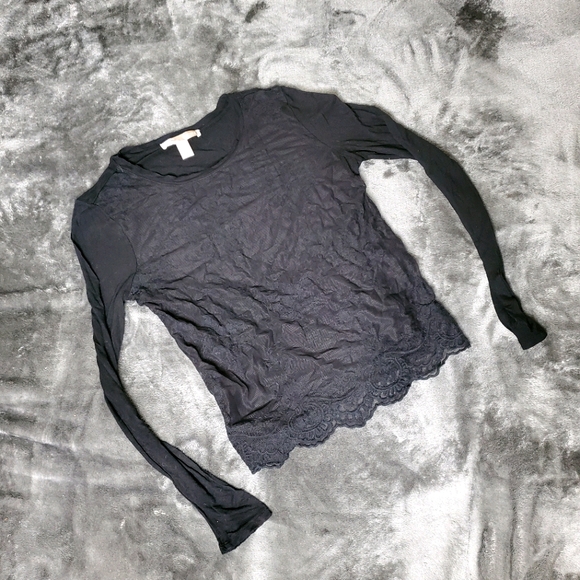 Forever 21 Black Lace Shirt - Picture 2 of 5